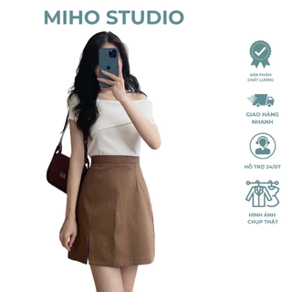 Áo thun tăm lệch vai Miho Studio