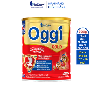 Sữa bột Oggi Gold Suy Dinh Dưỡng 900g giúp bé tăng cân, ngừa táo bón - VitaDairy