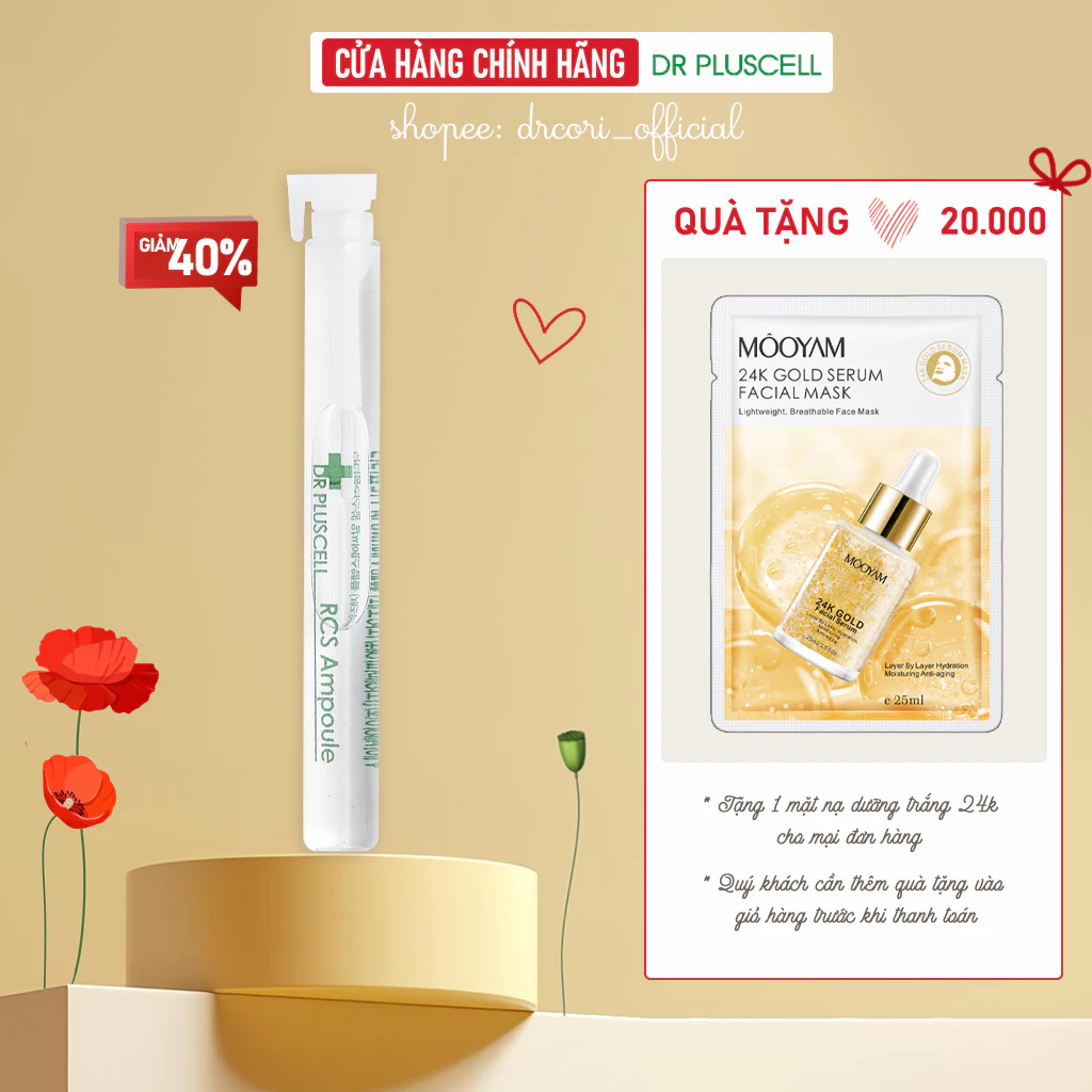 Dưỡng kích màu sau phun xăm Dr Pluscell (1 tuýp )