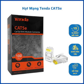 Hạt Bấm Mạng Tenda Cat5e TEH5E010/TEH60510 ( Hộp 100 hạt) - Hàng Chính Hãng