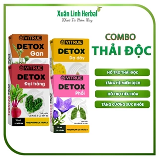 Vitrue Detox thải độc toàn diện detox gan, detox phổi, detox dạ dày, detox đại tràng