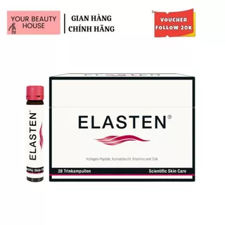 [Elasten] Nước Uống Collagen Thuỷ Phân Hỗ Trợ Đẹp Da, Chống Lão Hóa Đức  - Hộp 28 ống Mẫu Mới