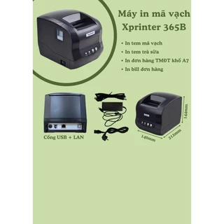 Máy in mã vạch Xprinter, máy in tem, in tem trà sữa, in bill, in mã vận đơn Xprinter