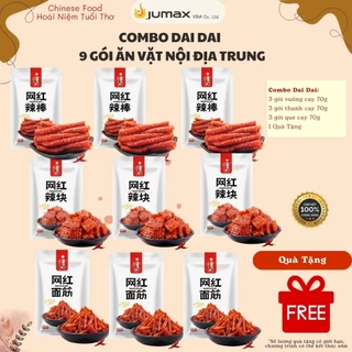 COMBO DAI DAI 9 gói que cay dai ăn vặt nội địa Trung chuẩn vị tứ xuyên nhập khẩu Trung Quốc