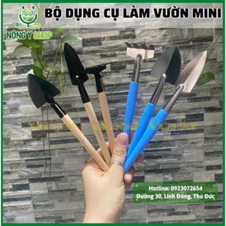 Bộ dụng cụ làm vườn mini tiện dụng; trồng cây cảnh; sen đá; xương rồng; bon sai, bộ 3 dụng cụ