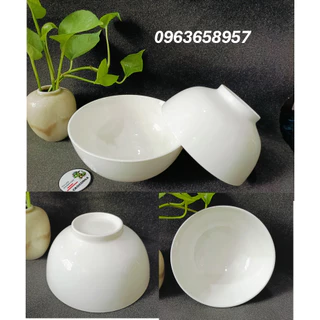 TÔ SỨ TRẮNG TRƠN 15cm - TÔ CANH -TÔ PHỞ