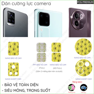 [Mua 1 tặng 1] Dán cường lực camera Vivo V20/ Vivo V30 5G/ Vivo V30 pro/ Vivo V30e 5G loại nano, loại ppf siêu bền