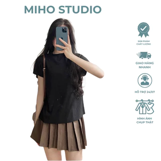 Áo tay dơi cổ 2 phân sóng mỏng mềm mại thoáng mát Miho Studio