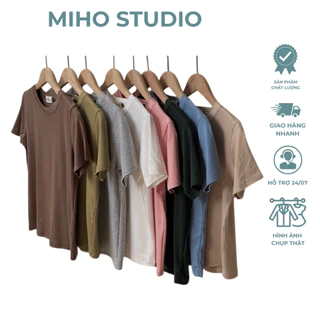 Áo len thun zip cộc tay mùa hè siêu mát Miho Studio