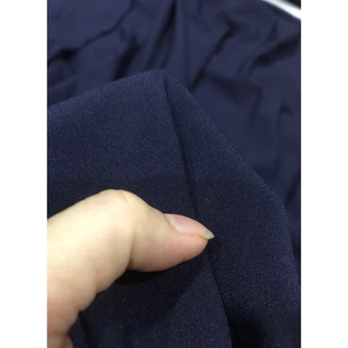 Vải cotton Lụa Hàn Quốc xanh đen co giãn nhẹ không nhăn (khổ 1m5)may đầm váy ,vest, quần tây đồ công sở