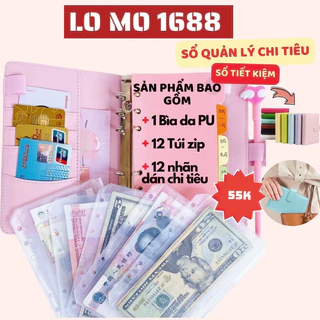 Sổ tiết kiệm,sổ quản lí chi tiêu Lọ Mọ màu pastel A6