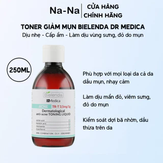 Toner Dr Medica ACNE cho da dầu, mụn, nhạy cảm làm sạch, dịu nhẹ, cấp ẩm, giảm mụn, đỏ và bã nhờn trên da