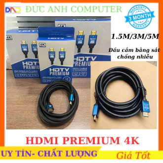 <FULL VAT> Cáp HDMI/ HDTV 4K UltraHD 2.0V HDMI Premium Cable Ultra HD 4k 1.5M /3M/ 5M  hàng chính hãng,Full Box