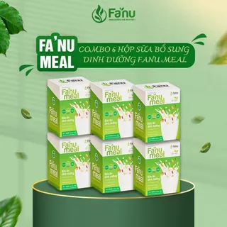 Combo 6 hộp sữa hạt bổ sung dinh dưỡng Fanu Meal hỗ trợ giảm cân, thay thế bữa ăn dinh dưỡng