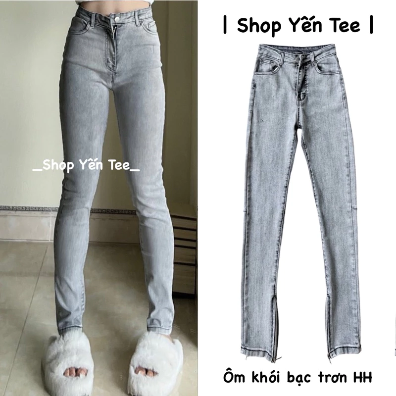 Quần ôm khói trơn Yến Tee rẻ đẹp, ôm girl phố , quần jeans nữ, quần đi học, đi chơi