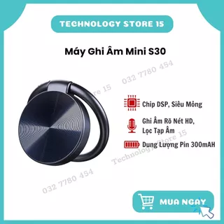 Máy Ghi Âm Mini Sony S30 Siêu Nhỏ Bộ Nhớ 8GB Pin 12 Giờ. Bảo Hành 12 Tháng.