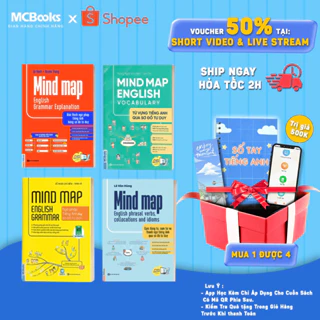 Sách - Bộ 4 Cuốn MindMap English Học Tiếng Anh Cho Người Mới Bắt Đầu MCBooks (Combo/Lẻ Tùy Chọn)