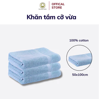 Khăn Tắm cỡ vừa 50x100cm THAI BINH TOWEL 100% Cotton Mềm mại, Không Xổ Lông, Không Phai L3