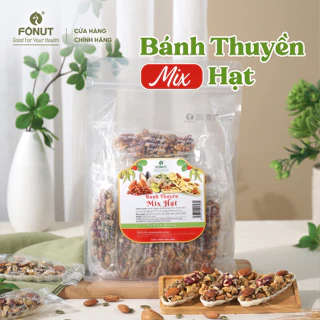 Bánh thuyền hạt dinh dưỡng Fonut - Hũ 120g - Bánh gạo lứt siêu hạt ăn kiêng