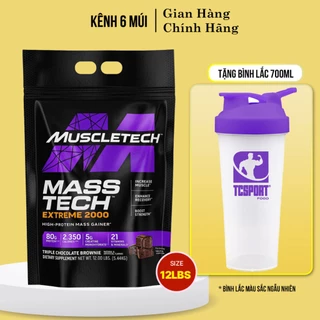 Sữa Tăng Cân Mass Tech Extreme 2000 (6lbs-12lbs-20lbs)  Nhiều Hương Vị - Hàng Chính Hãng Muscletech