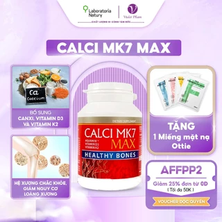 Calci MK7 MAX Hỗ Trợ Phát Triển Chiều Cao Cho Trẻ ,Bổ Sung Canxi,Vitamin D3 và K2 lọ 60 Viên - VioletPham