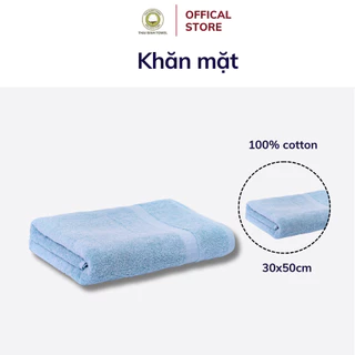 Khăn Mặt 30x50cm THAI BINH TOWEL Cotton 100% Mềm Mại Siêu Thấm Hút Không Xù Bông L1