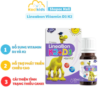 LineaBon vitamin D3 K2 10ml - Vitamin tăng chiều cao cho bé chính hãng