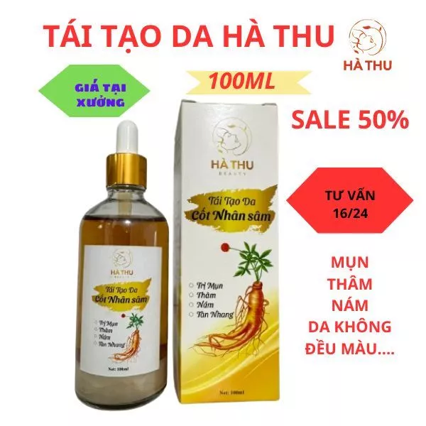 Tái tạo da Hà Thu chai 100ml ( giá tận xưởng)