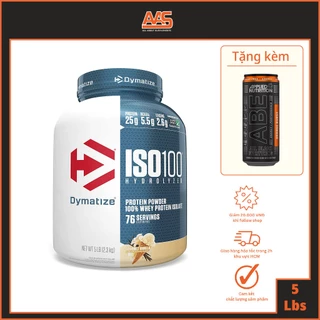 WHEY PROTEIN - DYMATIZE - ISO100 - 5LBS - Sữa bột đạm 100% hydrolized whey protein isolate hỗ trợ tăng cơ - Từ Mỹ