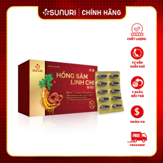 HỒNG SÂM LINH CHI 9B PLUS (Hộp 100 viên) - Giúp bồi bổ cơ thể, tăng đề kháng, nâng cao sức khỏe, phục hồi thể lực nhanh