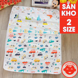 Lót chống thấm HỌA TIẾT CAO CẤP cho bé 70x50cm L04