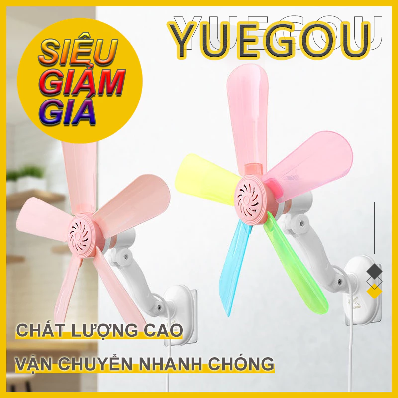 Quạt treo tường & trần, nhà phòng tắm nhà bếp Quạt trần mini, Hướng điều chỉnh 360 độ, chiều dài dây 4,4 mét