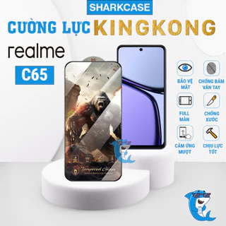 Kính cường lực REALME C65 4G KingKong full màn chống bám vân tay bảo vệ màn hình điện thoại