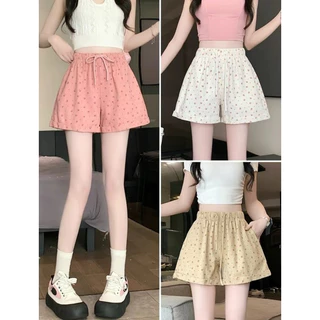 Quần Short Đùi Hoạ Tiết Nhí Cute Dễ Mix - Quần Đùi Lưng Chun Hoa Nhí Siêu Xinh