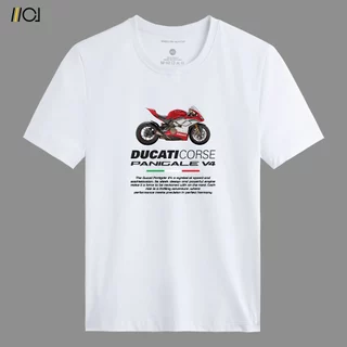 MOLOMAN - Áo Motor Ducati vải Cotton, Mát, Nhẹ, Thiết Kế Đơn Giản, Khỏe Khoắn