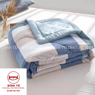 [ảnh thật - dày dặn]  Chăn hè trần bông 1.6x2m cotton cao cấp đăp được 2 mặt - chăn mền - mềm tuyết - chăn hè cotton