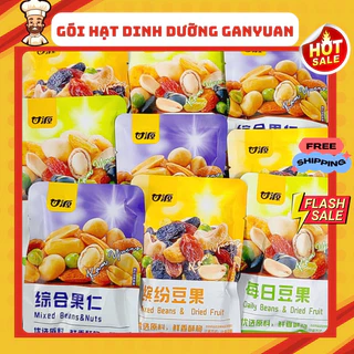 Gói Hạt Mix Dinh Dưỡng GANYUAN 30G, Hạt Dinh Dưỡng Mix Trái Cây Sấy Giòn, Hạt Ngũ Cốc Sấy Khô Tẩm Vị