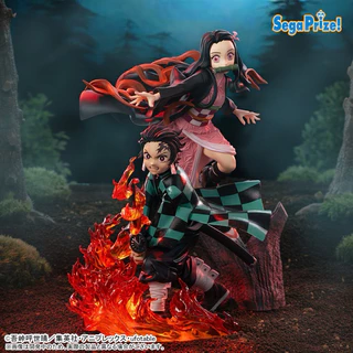 Mô hình Tanjiro và Nezuko hiệu ứng siêu đẹp chính hãng Sega - Kimetsu no yaiba figure