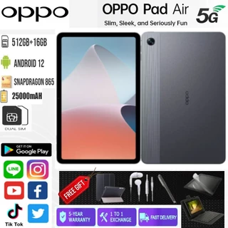 Máy Tính Bảng OPPO Pad Air Pro 5g 2024 (16GB/512GB) | Màn Hình 2K 1 tỷ Màu | Chip Snapdragon 865 | Android 14.0