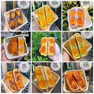 Bánh trung thu Tân Dân Lợi 200gr 2 trứng nhiều vị gà quay/xá xíu/đậu xanh/khoai môn