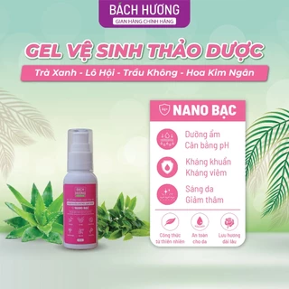 Dung Dịch Vệ Sinh Phụ Nữ Bách Hương Gel 50ml - Kháng khuẩn, khử mùi, giảm thâm, dưỡng ẩm, cân bằng pH, lưu hương