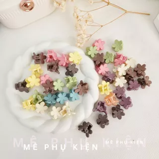 Kẹp tóc nữ càng cua mini MPK hình hoa nhiều màu phụ kiện tóc 3K7 (2 cái)