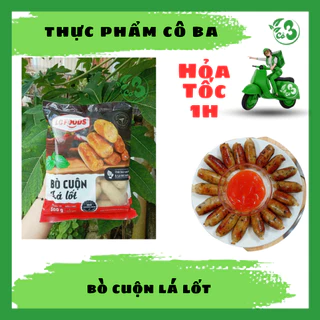 [ Hỏa Tốc 1H ] Bò Cuộn Lá Lốt LC Food 500G - Chiên Nướng Ngon