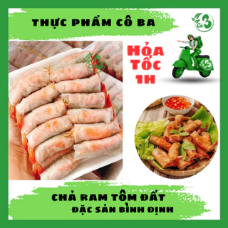 [ Hỏa Tốc 1H ] Chả Ram Tôm Đất Đặc Sản Bình Định- Hộp 500G - Chiên Giòn Ngon