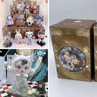 SKULPANDA Weekday Wonderland - Bubble Mart - Mô hình trang trí - Decor giá sách - 1 box ngẫu nhiên