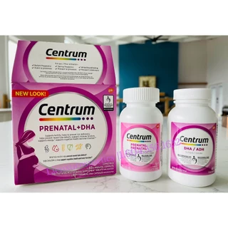 Viên uống bầu Centrum Prenatal Multivitamins & DHA, set 2 hộp; Hsd T11/2025