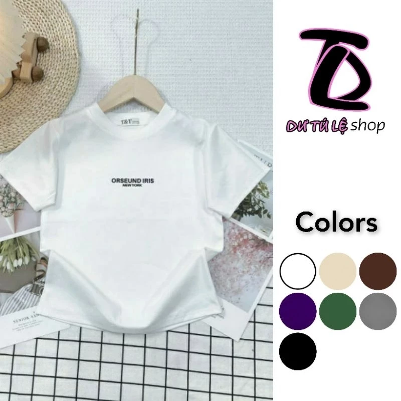 Áo BabyTee Trơn Chữ Orseund Iris Tay Ngắn Nhiều Màu - Dư Tú Lệ Shop