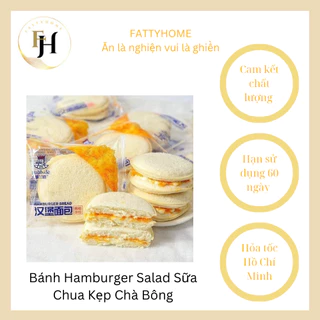 Bánh Hamburger Salad Sữa Chua Kẹp Chà Bông