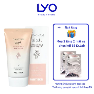 Kem Chống Nắng Prettyskin GangNam Watery Mild Sun Cream SPF50+ PA++++ Bảo vệ da & Giảm nhăn 50ml