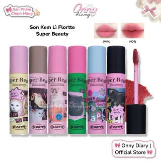 [SẴN] Son Kem Lì Flortte Super Beauty, chất kem bùn nhung mịn, màu mlbb trendy, lên màu chuẩn